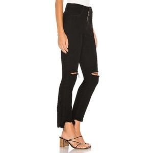 Show Me Your Mumu Tribeca black frayed Jean, New